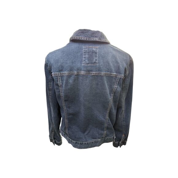 Lauren Conrad Women's dark blue denim jean jacket size large - Picture 2 of 3